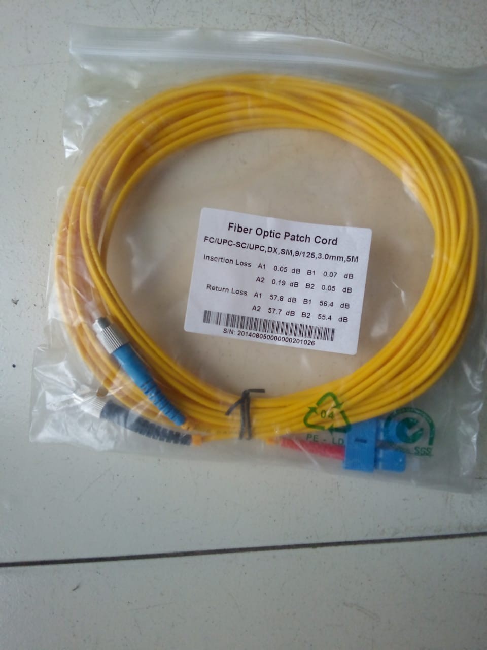 Patch cords FC LC ST and SC 